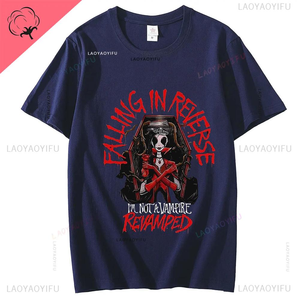Rock Band Falling In Reverse Official Merchandise The Death Shirt Accessories Men Women Cotton Novelty T-shirt Short Sleeve Tee
