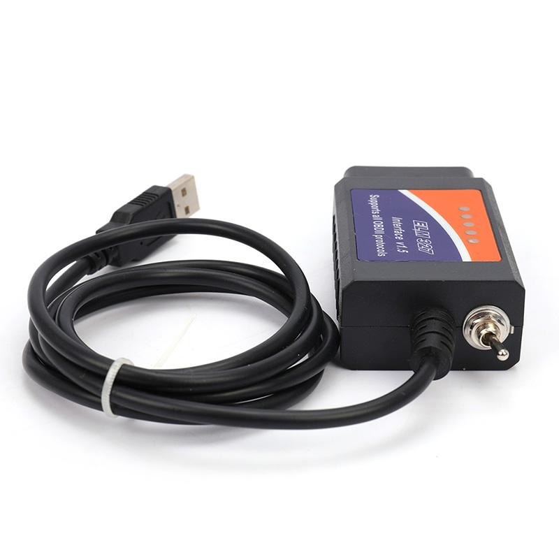 Forscan ELMconfig CH340+25K80 çip HS-CAN için değiştirilmiş ELM327 USB V1.5