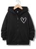 90s Trendy Heart Letter Zipper Hoodie for Boys & Girls - Fashionable Y2K Casual Jacket