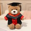 Dr. Bear Graduation Plush Toy - Teddy Bear Gift for Students from Primary To High School
