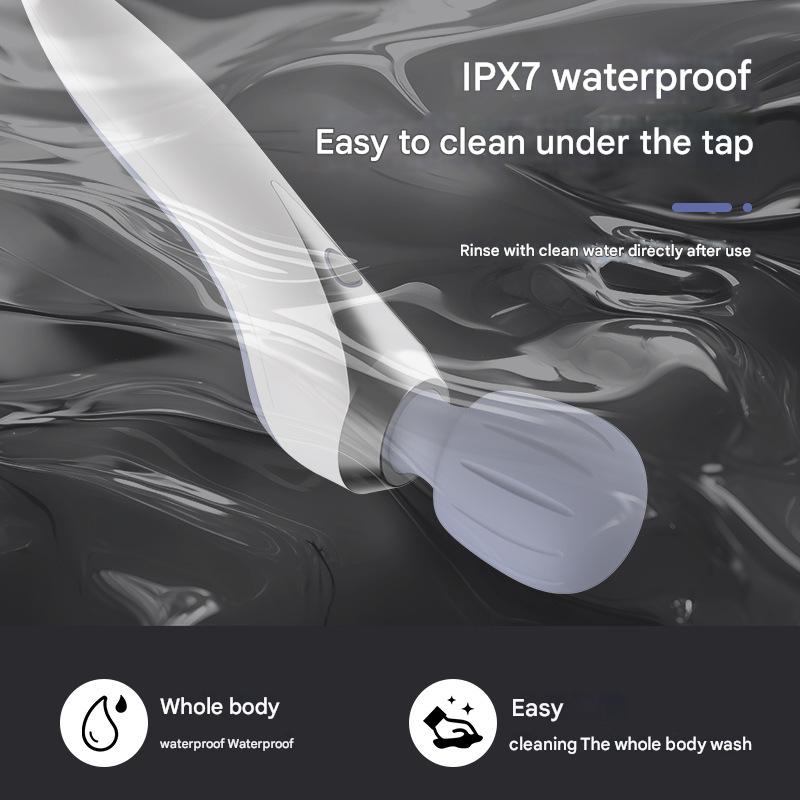 High Frequency Vibration Massage Stick 11 Modes Deep Tissue Rechargeable USB Fast Charge IPX7 Waterproof Portable Silicone Heads