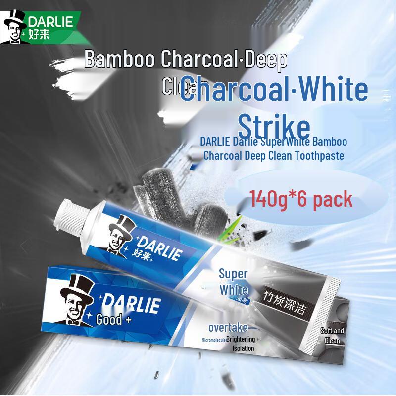 Darlie Super White Bamboo Charcoal Deep Clean Fluoride Toothpaste