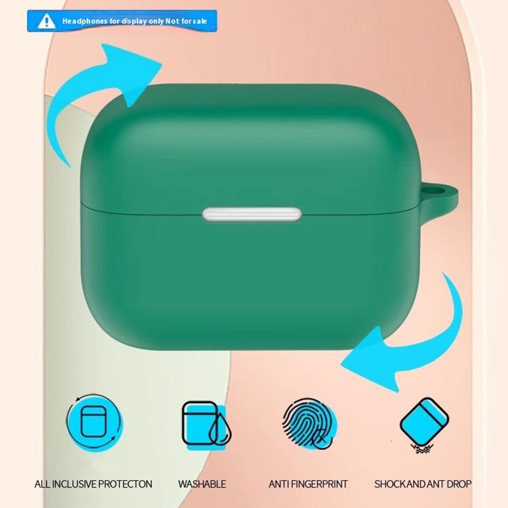 For Anker Soundcore Aero Clip Silicone Case with Anti Lost Buckle Bluetooth-compatible Earphones Protective Cover