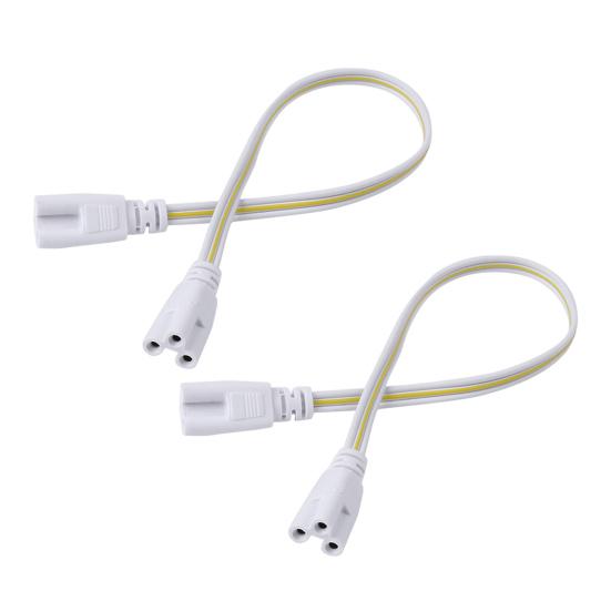 2 Pcs LED Lamp Connection Cable 3-Pin PVC Plastic Copper Wire Cable
