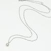 and My Jewelry Platinum Diamond Pendant Necklace Carat Single Stone Design [Your Box] - 0.15 [April Birthstone] [Gift Wrapped]