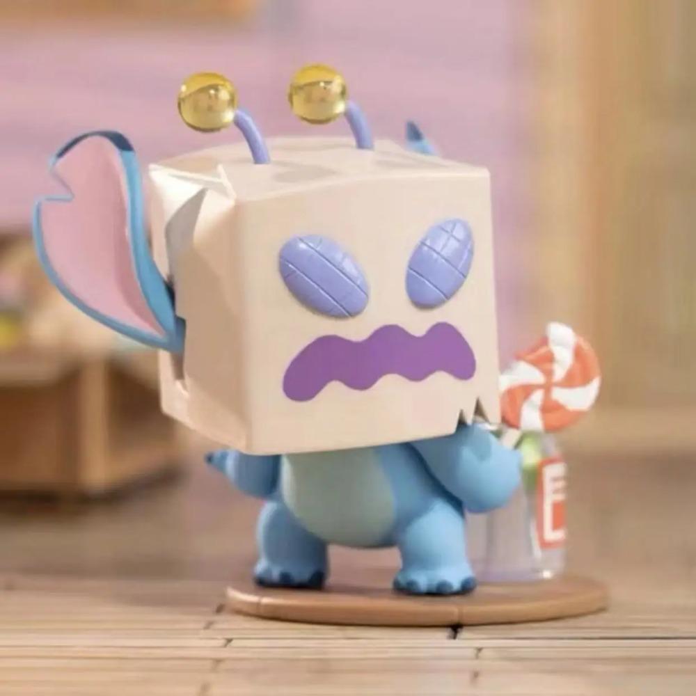 Disney Stitch Überraschungsbox Bausatz Niedliche Cartoon-Puppe Spielzeug Desktop-Ornament Kawaii Mode Raumdekoration Weihnachtsgeschenke