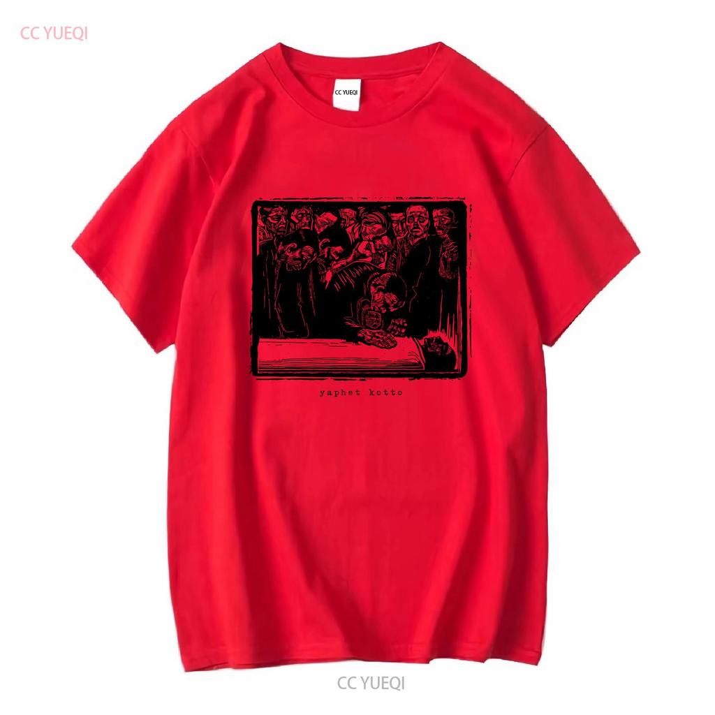 YAPHET KOTTO T-shirt band post-emo hardcore manica lunga o corta vintage lavata morbida top per l'uso quotidiano elasticizzato uomo
