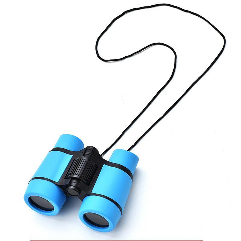 4X30 Kids Binocular Telescope Children Educational Learning Telescope Bird Watching Folding Handle Anti Slip Optics Telescope