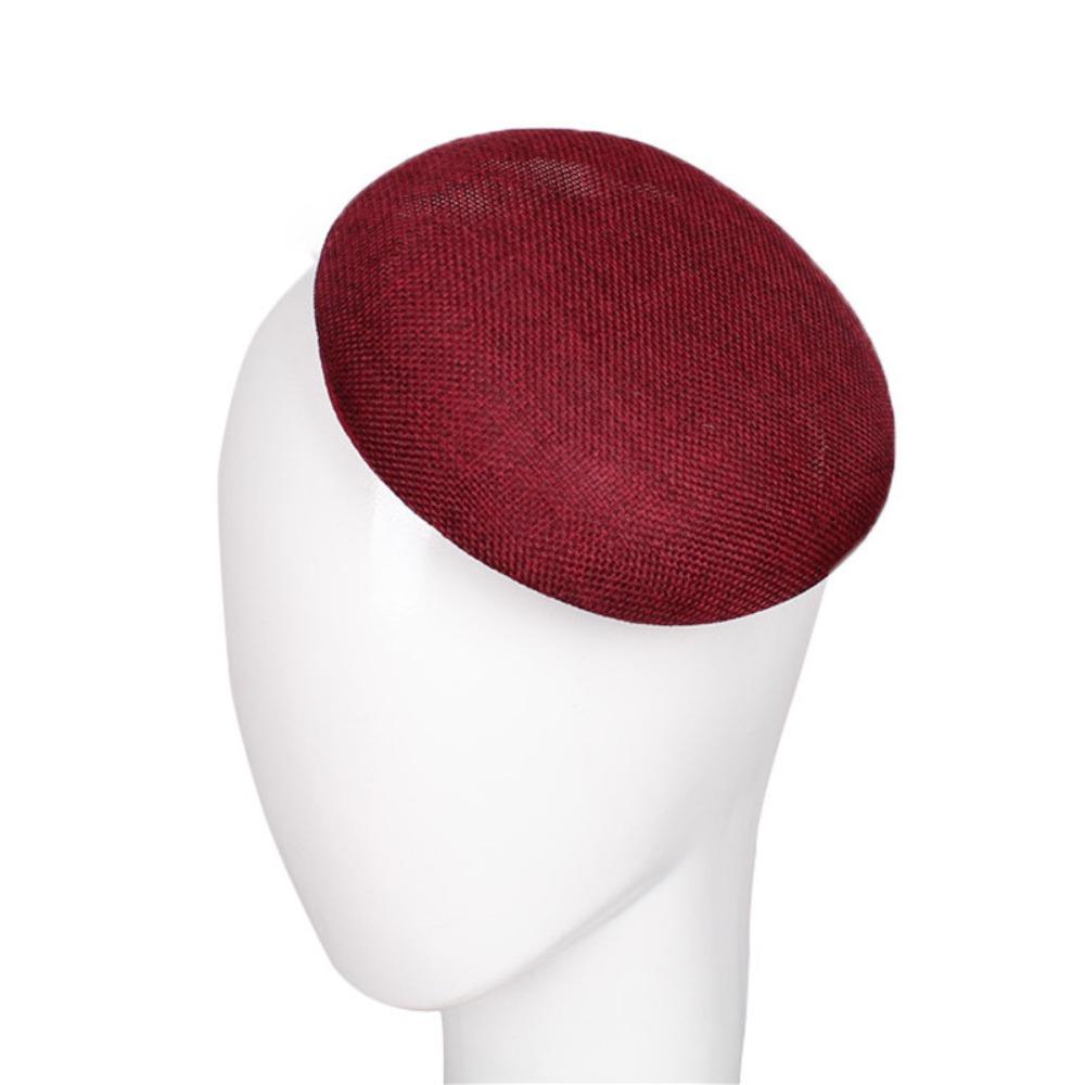 Headpiece Fascinator Base Solid Color Mesh Hat Exquisite Vintage Fascinator Hat Stage Performance
