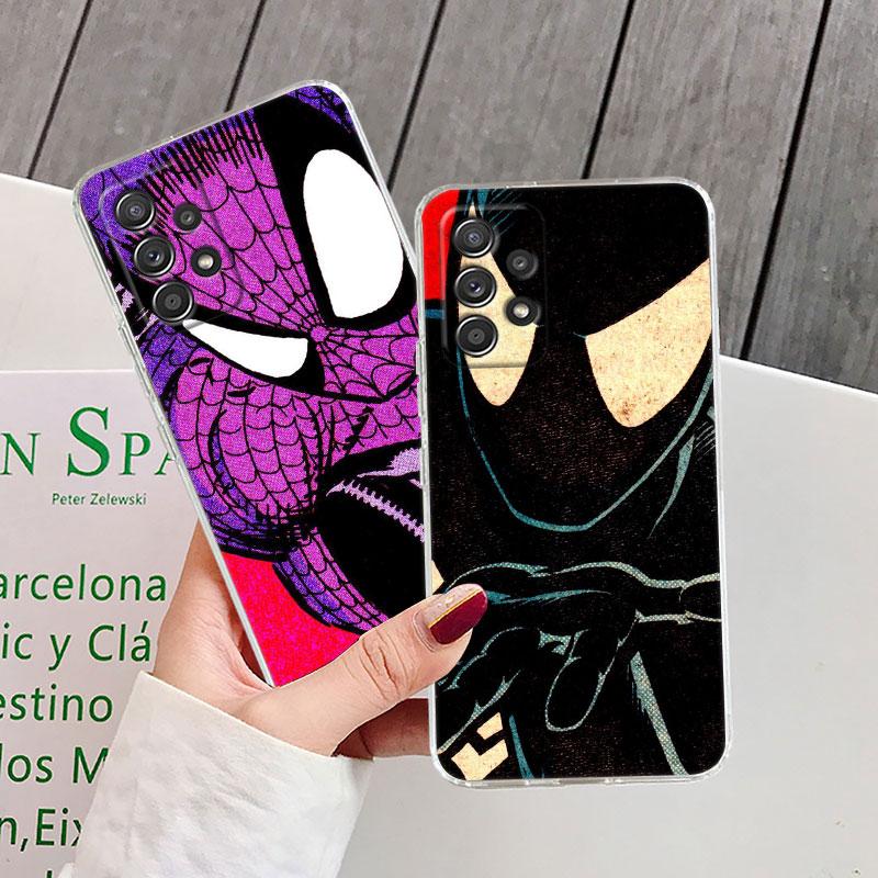 Marvel Spiderman Gwen Clear Case For Samsung Galaxy A57 A37 A56 5G A36 Cases A55 A54 A35 A26 A07 A17 A16 A06 A36 A15 Soft Cover