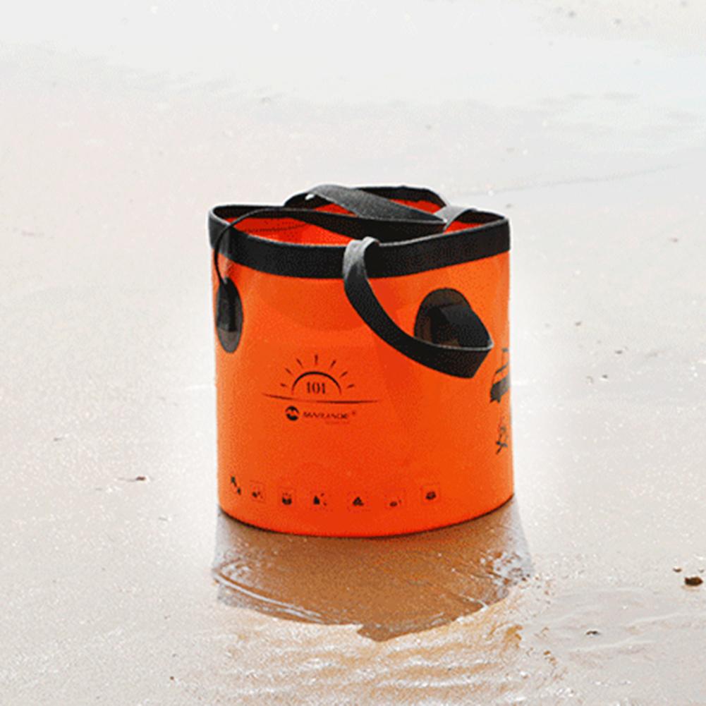 10L Water Storage Bag Waterproof Fishing Folding Bucket Multifunction Collapsible Bucket Lightweight for Outdoor Camping