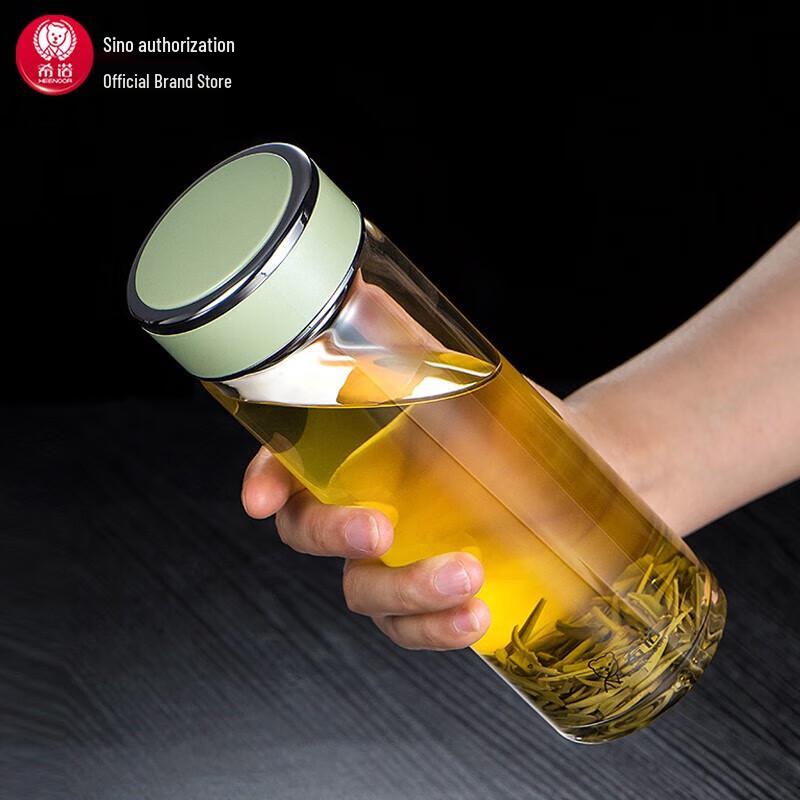 Heenoor Portable Single-Layer Glass Tea Cup