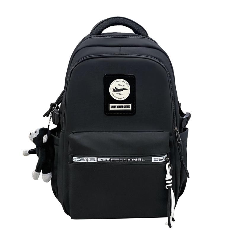 Mochila Bolsa de Ombro Masculina Simples Grande Capacidade Bolsa de Viagem para Computador Menina Ensino Fundamental Médio Mochila Escolar