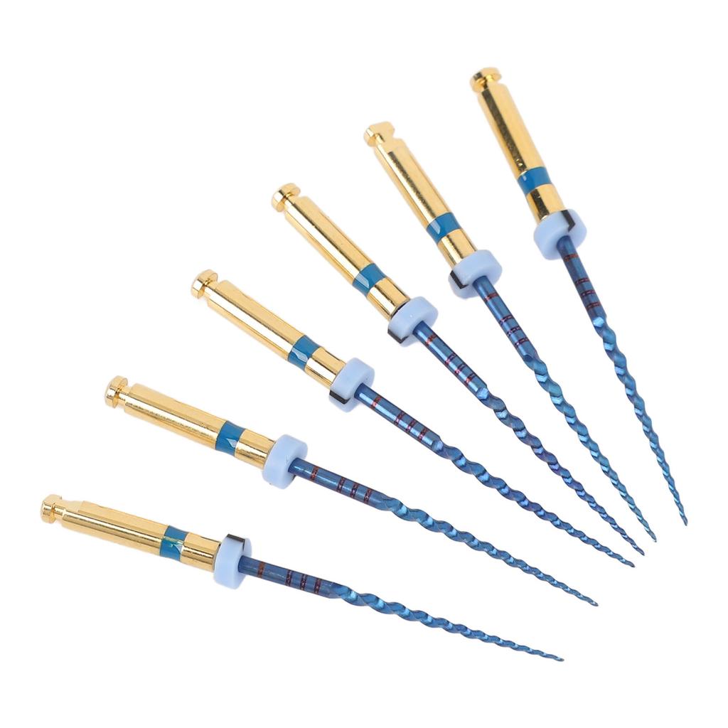 6pcs F3 Endodontic Files Good Adaptability Stretchy Large Tapered Endo Tip for Dentists 1in