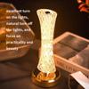 Touch Control Crystal Table Lamp Three Color Lighting LED Table Lamp LED Night Light  Birthday Gift