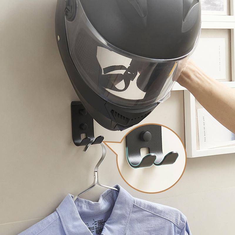 1 Stück Haken Dekoration Langlebige Aufbewahrung Tragfähigkeit Modischer Helmständer Kleider aufhängen Aluminiumlegierung Hüte Zubehör