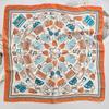 Spring and Summer Graffiti Flowers 71 * 71 Square Scarf Travel Sunscreen Headscarf Practical High-end Scarf for Mother