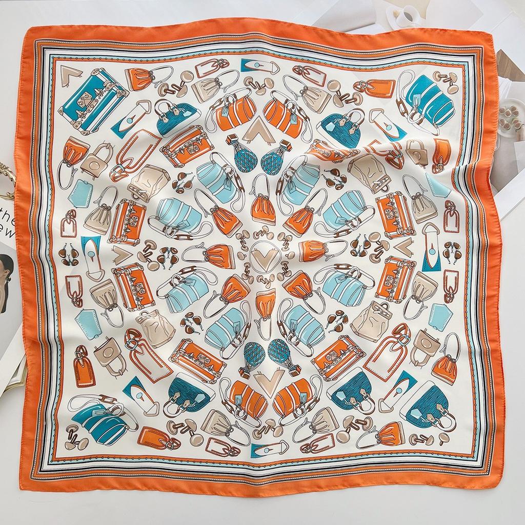 Spring and Summer Graffiti Flowers 71 * 71 Square Scarf Travel Sunscreen Headscarf Practical High-end Scarf for Mother