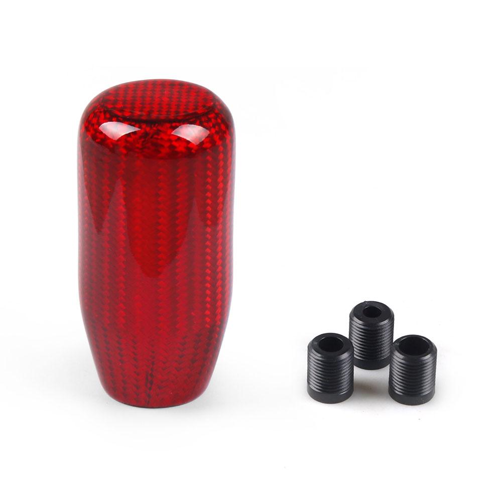 Racing Real Carbon Fiber Gear Shift knob Manual Transmission Shifter Lever Knob Round Ball Shape Handle Knob