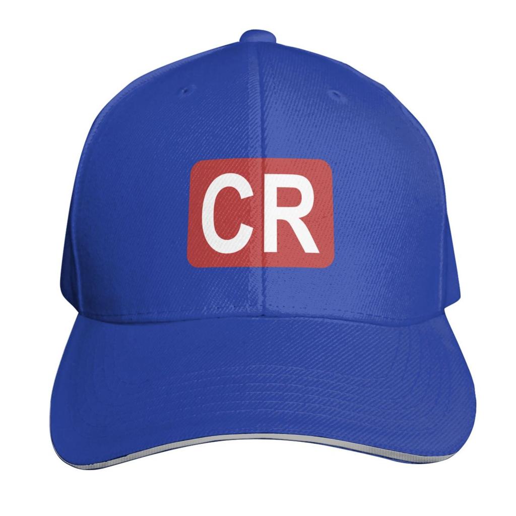 CR Initialen Baseballkappe Derbyhut Sportkappe Große Größe Hut Bommelmütze Unisex Tennis Damen