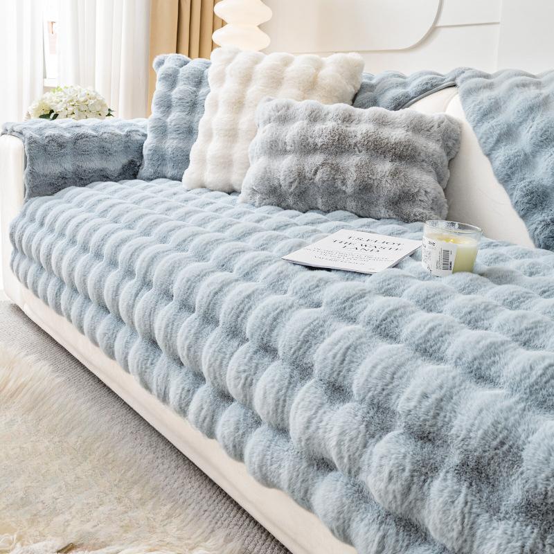 Λούτρινο μαξιλάρι καναπέ Χειμερινό παχύ μαξιλάρι fleece Αντιολισθητικό κάλυμμα καναπέ τριών θέσεων Πετσέτα Imperial Concubine Cover