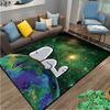 VIKAMA Cartoon Animated Carpet Green Eye Protecting Mat Soft Non Slip Children's Play Mat Doormat Bedroom Living Room Home Decor