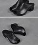 Thick-heeled Soft Leather Outer Slippers Fish Mouth Comfortable Versatile Mid-heeled Women Sandals Women's Mother's Shoes Women
