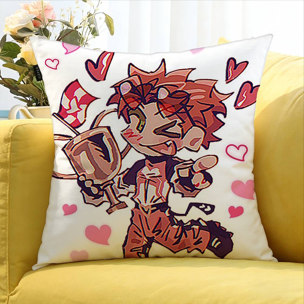 J-Jackpot Crash Course JJC Benny Various Sizes Square Pillow Case For Car Home Bedchamber Decor