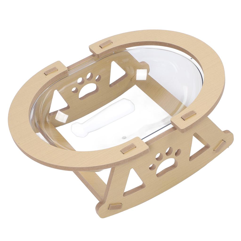 Transparent Cat Bed Spacious Stable Structure Stylish Look Clear Cat Hammock for Sleeping Playing Lounging