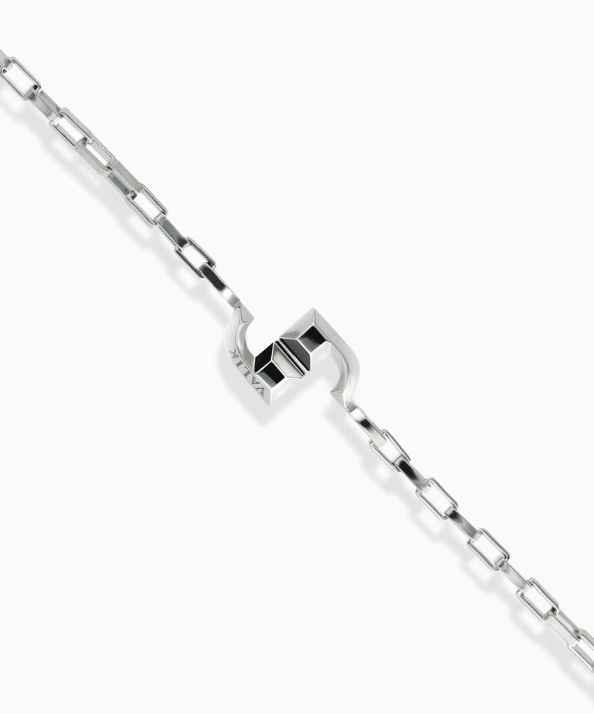 Valik [925 Silver] No.05 Signature Two-Way Toggle Bar Chain Bracelet [S]