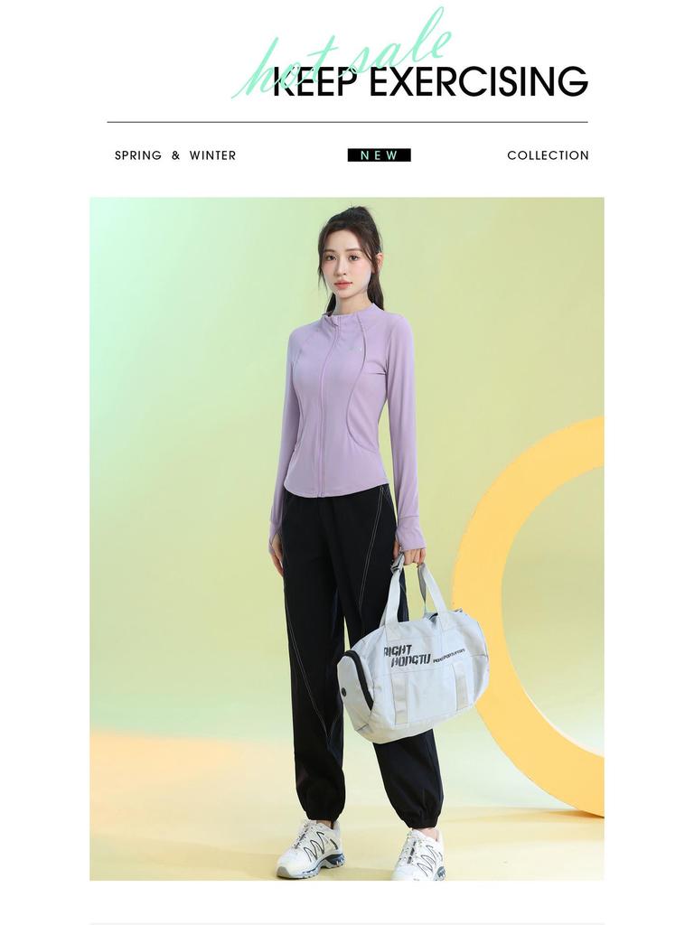 Women's Quick-Dry Long Sleeve Yoga Set - Spring 2025 Fitness Apparel