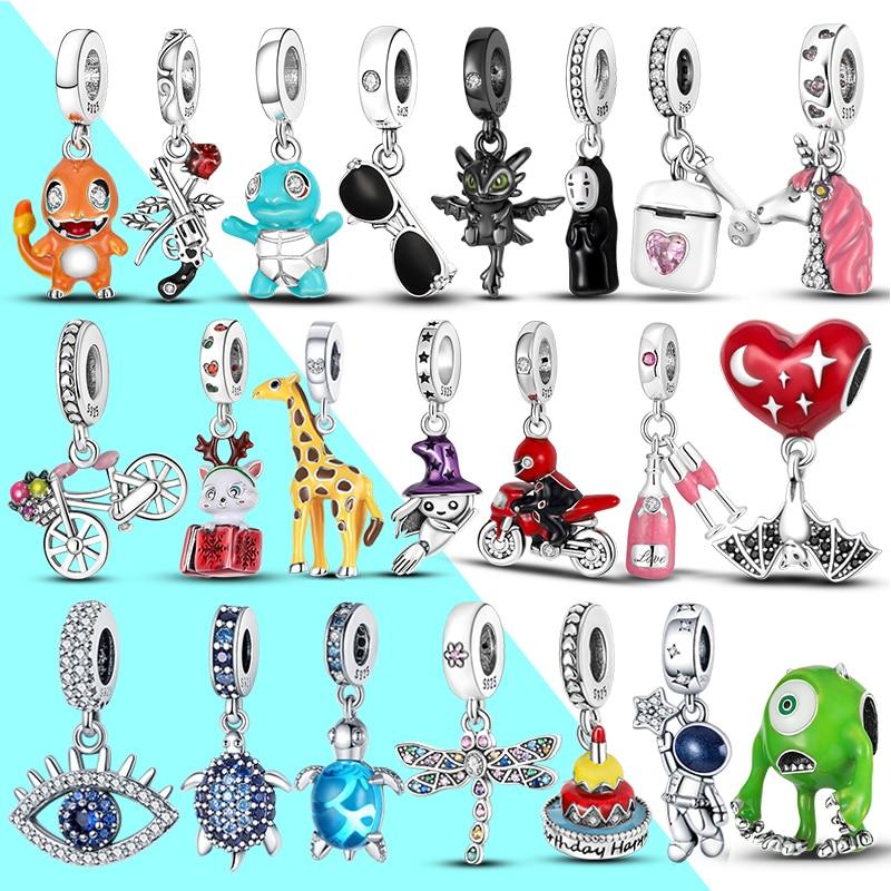 Plata Charms Of Ley 925 Original Fits Original Fashion Bracelet 925 Sterling Silver Women Pendant Jewelry  Sale Charms Beads