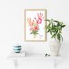 Flower Bouquet Handprint Art Craft DIY Kit, Unique Gifts for Mom from Daughter or Son for Mother's Day Birthday Christmas Grandma .(44*34cm, with