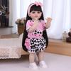 55cm Realistic Reborn Girl Doll Full Silicone Vinyl Cute Newborn Babies Dolls Kids Christmas Halloween Decoration Gifts