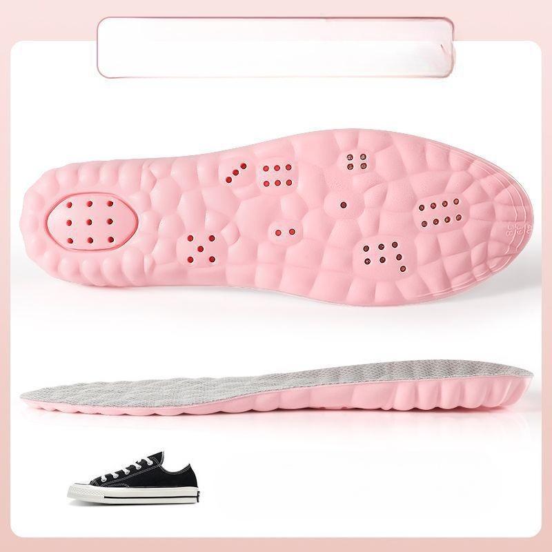 1Pair Height Increase Insoles Breathable Anti-Odor Insole Shock Absorbing Shoe Sole Soft Comfortable Sports Insole Air Insole