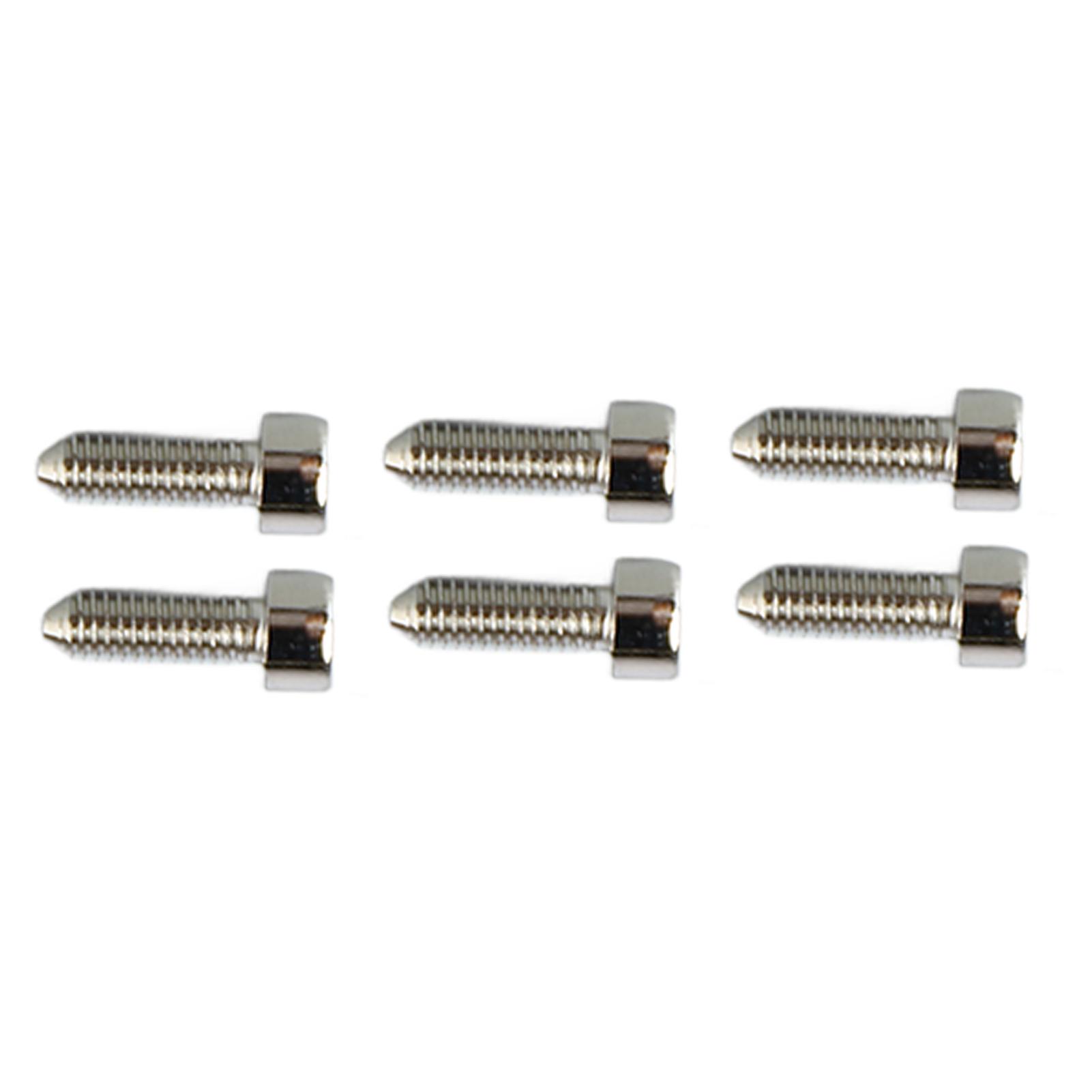 

6 шт. Гексагональні гвинти для гітари, подвійний тремоло-міст, сідло, гвинт для фіксації струн з конічним кінчиком, сріблястий