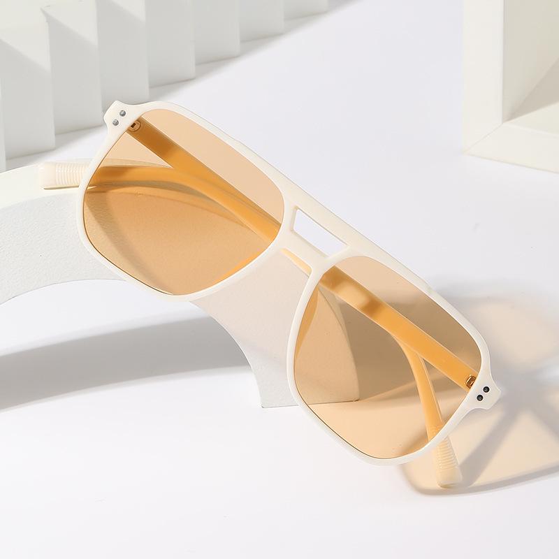 Trendy Retro Double Bridge UV Protection Sunglasses for Men & Women