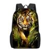 Creative Fiercely Tiger Pattern Backpacks for Girls Boys Children Students Book Bag Teenager Shoulder Rucksack Travel Backpack
