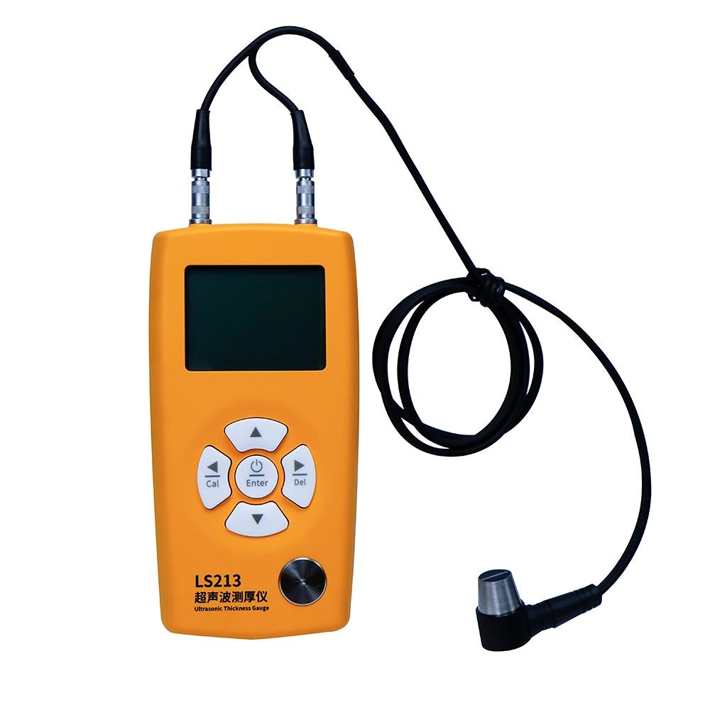 LS213 Ultrasonic Thickness Gauge NDT Nondestructive Testing Thickness for Metal Plastic Glass Ceramics 0.8-350mm(45#steel)