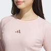 Adidas T Shirts Women's Light Pink Crew Neck Moderate Other KB7755