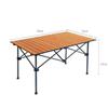 OIMG Outdoor Folding Wooden Camping Table
