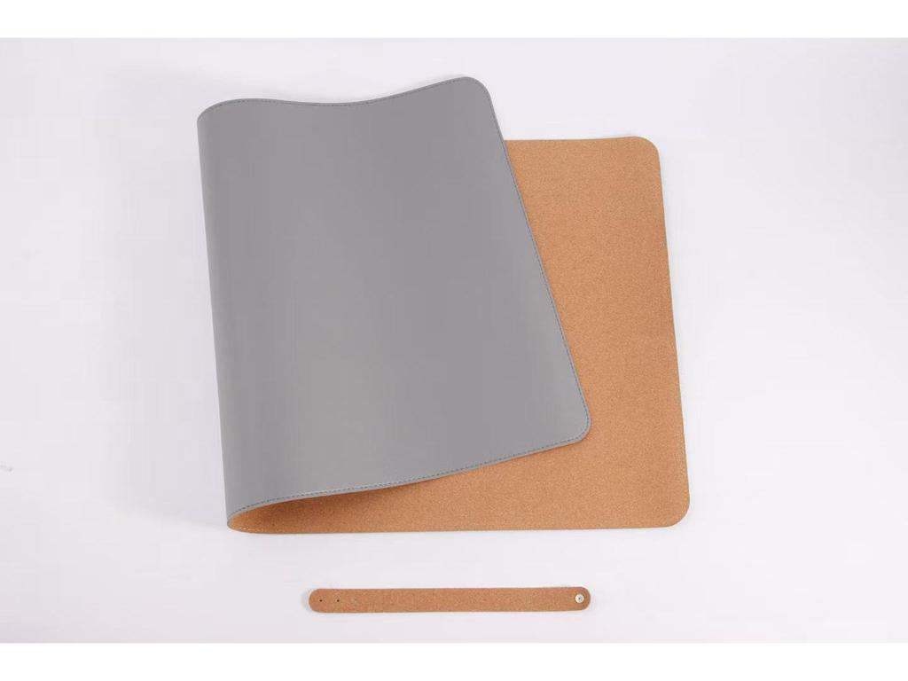 Großes einfarbiges Leder-Mauspad - Esports & Büro-Schreibtischmatte für Laptop und Tastatur