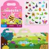 Reusable Quiet Sticker Book,Early Educational Scene Sticker Book,Enlightenment Cognitive Puzzle Book Toddlers Focus Training