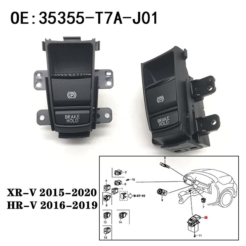 35355-T7A-J01 35355T7AJ01 for Honda HRV XRV HR-V XR-V VEZEL Electronic Automatic Hand Brake Button Parking Brake Switch чёрный
