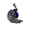 Brand High Quality Crystal Rhinestones Peacock Decor Jewelry Brooches For Women