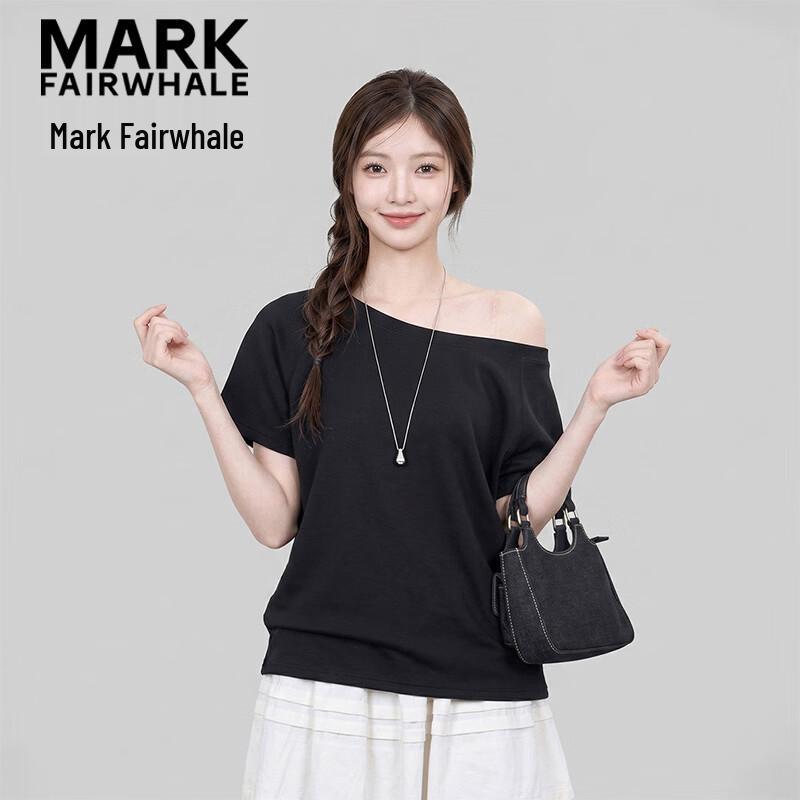 MARK FAIRWHALE Women s Off-Shoulder Short Sleeve T-Shirt XL