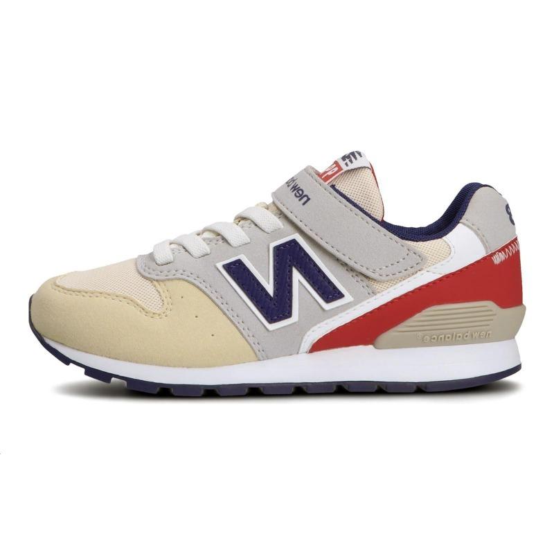 New Balance Детские бежево-серые низкие беговые кроссовки YV996JE3 28