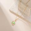  Lily of The Valley Pendant Necklace for Women Stainless Steel Female New Fashion Flower Choker Wedding Party Jewelry Gift