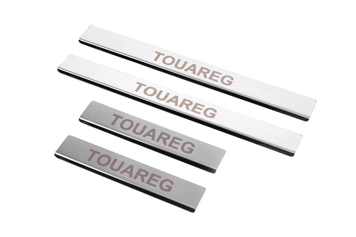 

Накладки на дверные пороги Carmos V1 (4 шт, нерж.) для Volkswagen Touareg 2002-2010 гг