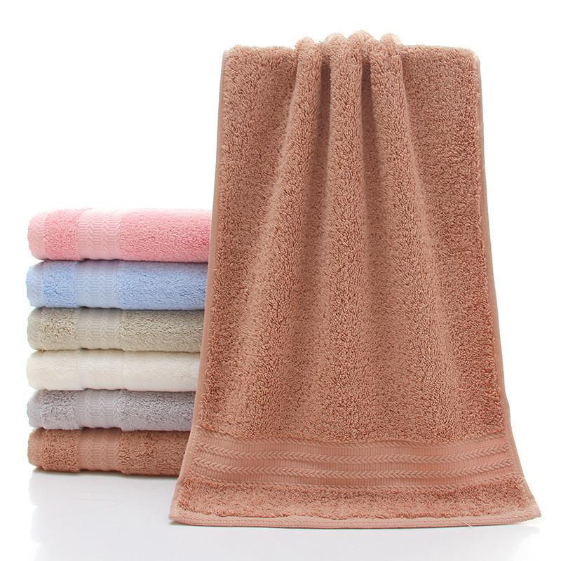 Luxurious Thick Cotton Towel For Babies Highly Absorbent Pure Cotton Long Staple Fabric In Various Colors
